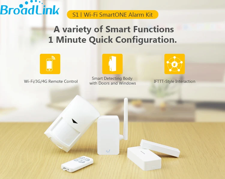 Комплект Безопасности Broadlink S1 S1C SmartOne датчик движения PIR дверной сигнализация