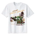 Футболка мужская с принтом Twin Peak, модная рубашка с коротким рукавом и круглым вырезом, MR2283