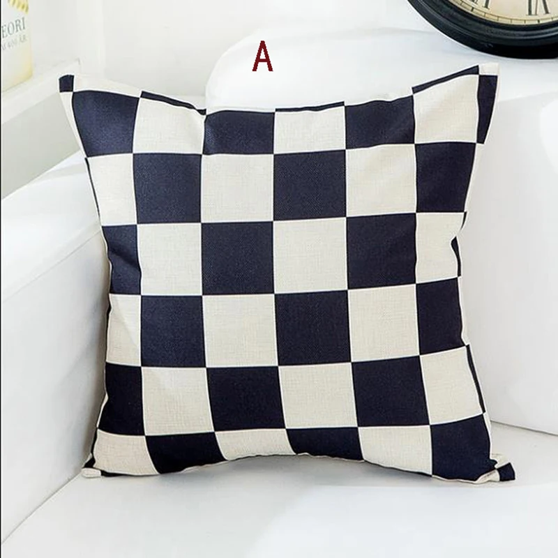 Ogiselestyle черно-белая с геометрическим узором stripespillowcase домашнего декора