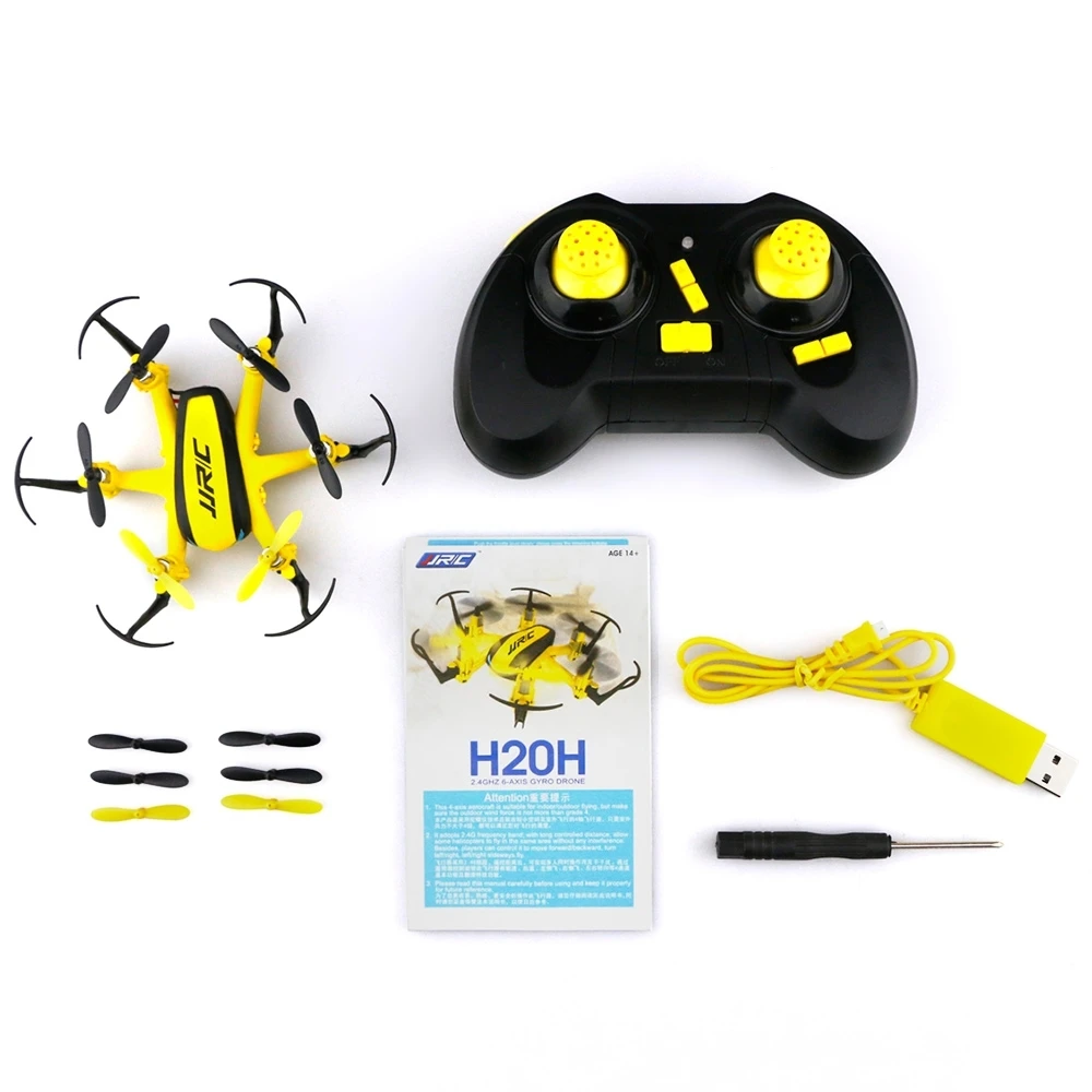 JJRC H20H Mini RC Quadcopter 2.4GHz 4CH 6 Axis Gyro Drone with Headless Mode Altitude Hold Night Flight Helicopter Toy | Игрушки и хобби
