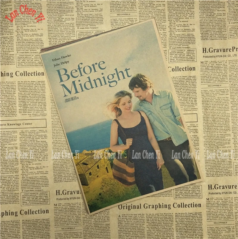 Before Midnight Retro Poster kraft paper Printed Wall Posters For Home Bar Room Decor | Дом и сад