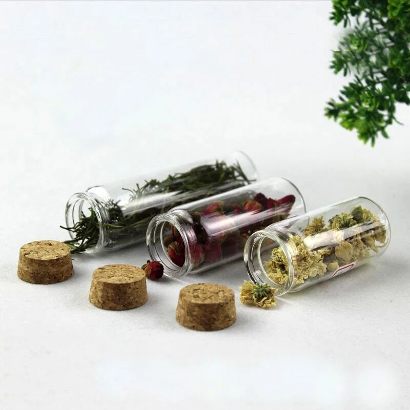 10pcs 37*80mm 60ml transparent glass message bottle drift vial wishing jars wedding home decor jewelry pendant diy bottles | Украшения и