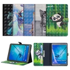 Защитный чехол для планшета Samsung Galaxy Tab S2, 9,7 дюйма, SM-T810 дюйма, T815, T815C, с подставкой, из искусственной кожи, с 3d-рисунком панды
