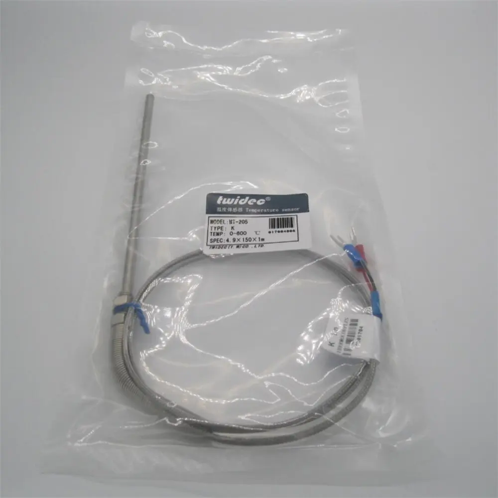 10 шт. высококачественный датчик температуры из нержавеющей стали K типа