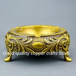 Image for China fine workmanship brass rotundity ashtrays cr 