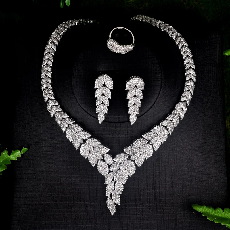 Be 8 Fashion New Top Quality Wedding Jewelry Sets AAA CZ Leaf Design Bridal Earrings Necklace African Jewelry Set S069
Be 8 Fashion New Top Quality Wedding Jewelry Sets AAA CZ Leaf Design Bridal Earrings Necklace African Jewelry Set S069