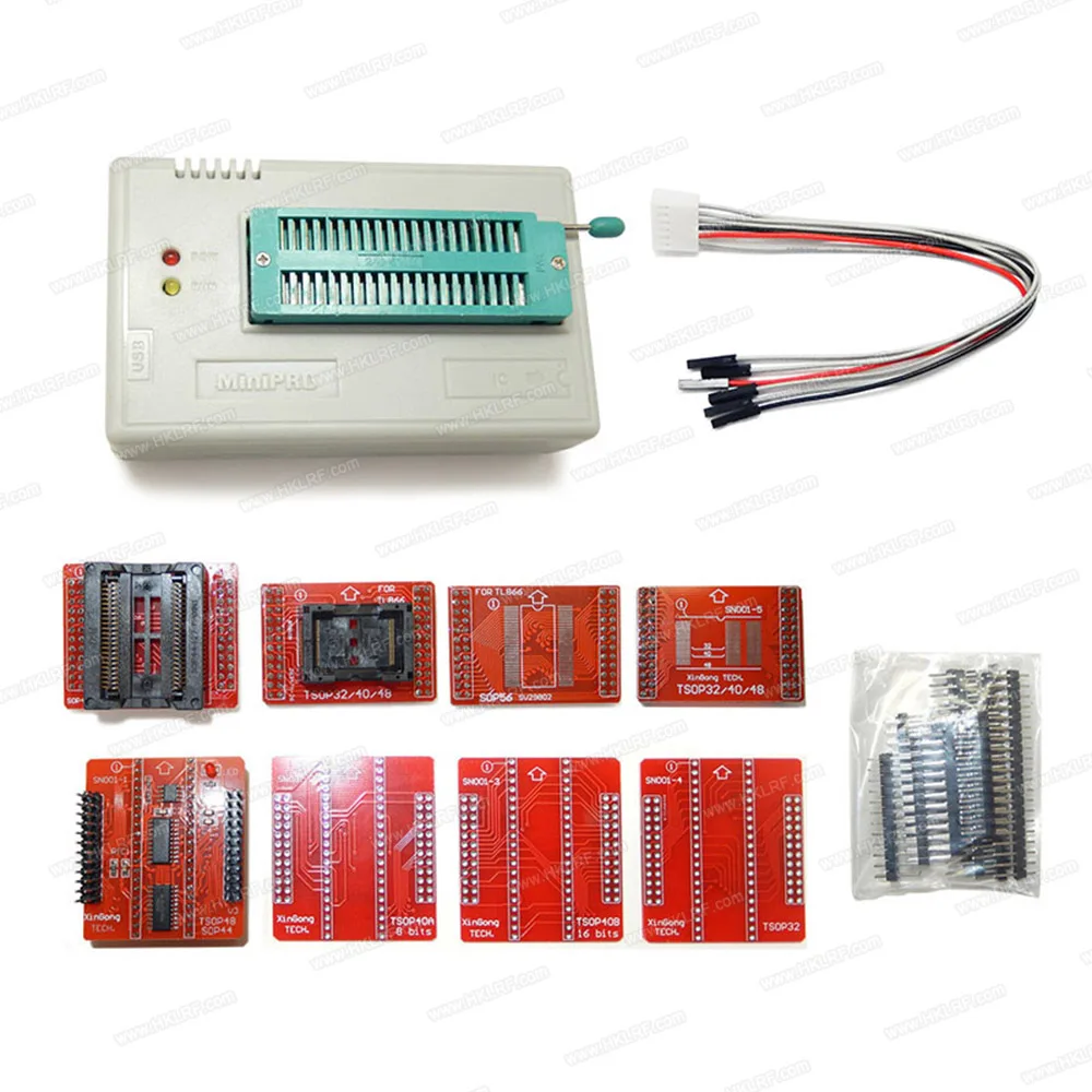 Minipro TL866II Плюс Программатор EEPROM поддержка NAND Flash AVR MCU GAL PIC SPI+ 25 Адаптеры с Зажим для экстрактора