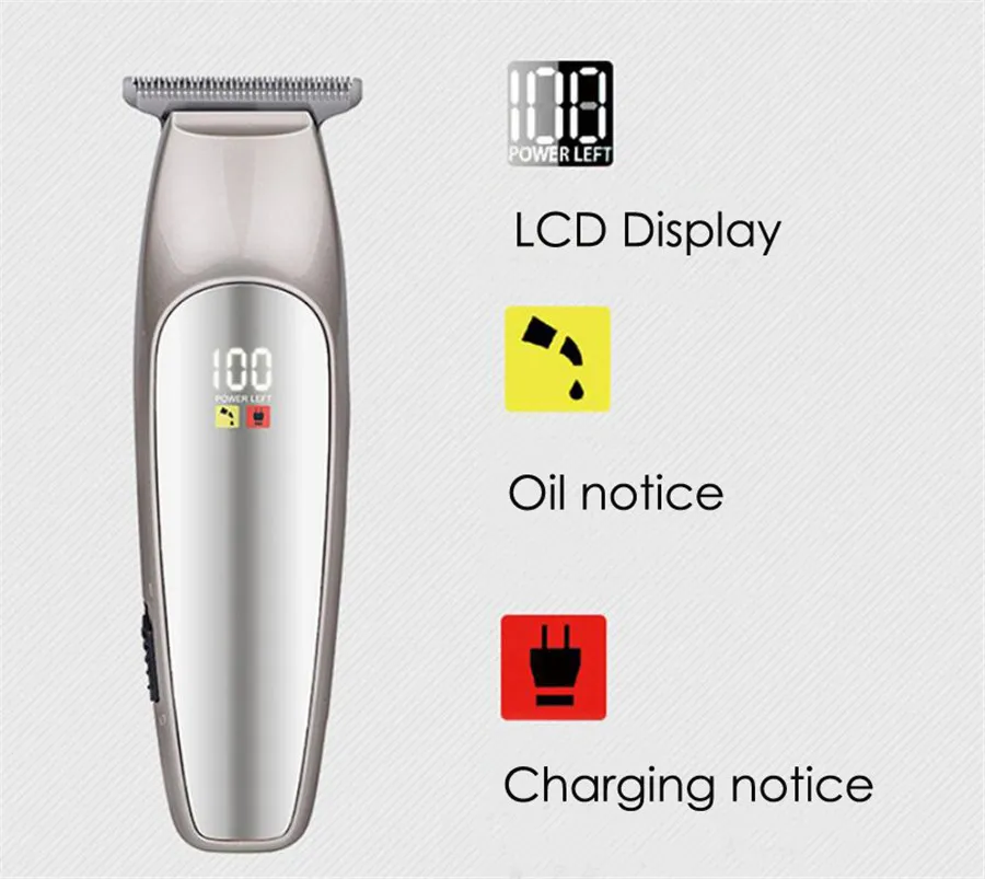 Baorun Professional Precision Hair Clipper Electric Trimmer close to 0mm Cutting Baldhead Shaving Machine Home Barber Tool | Бытовая