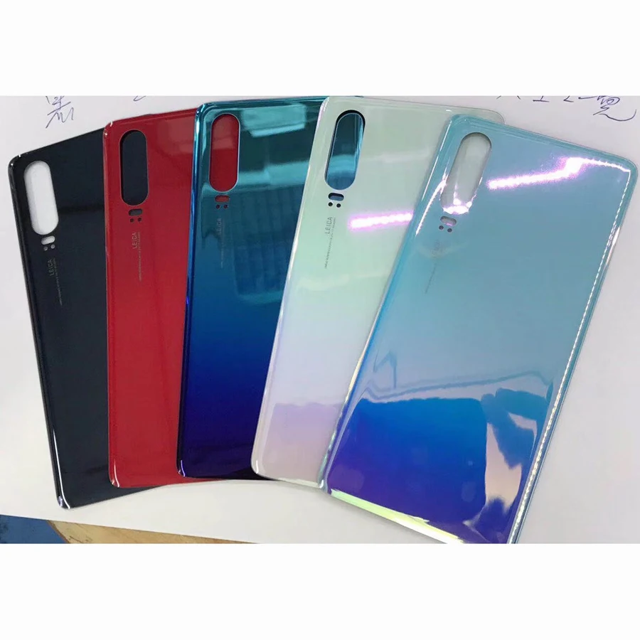 Стекло для huawei P30 задняя крышка батарейного отсека Дверь Корпус Замена Задняя крышка стекла с клейкой лентой