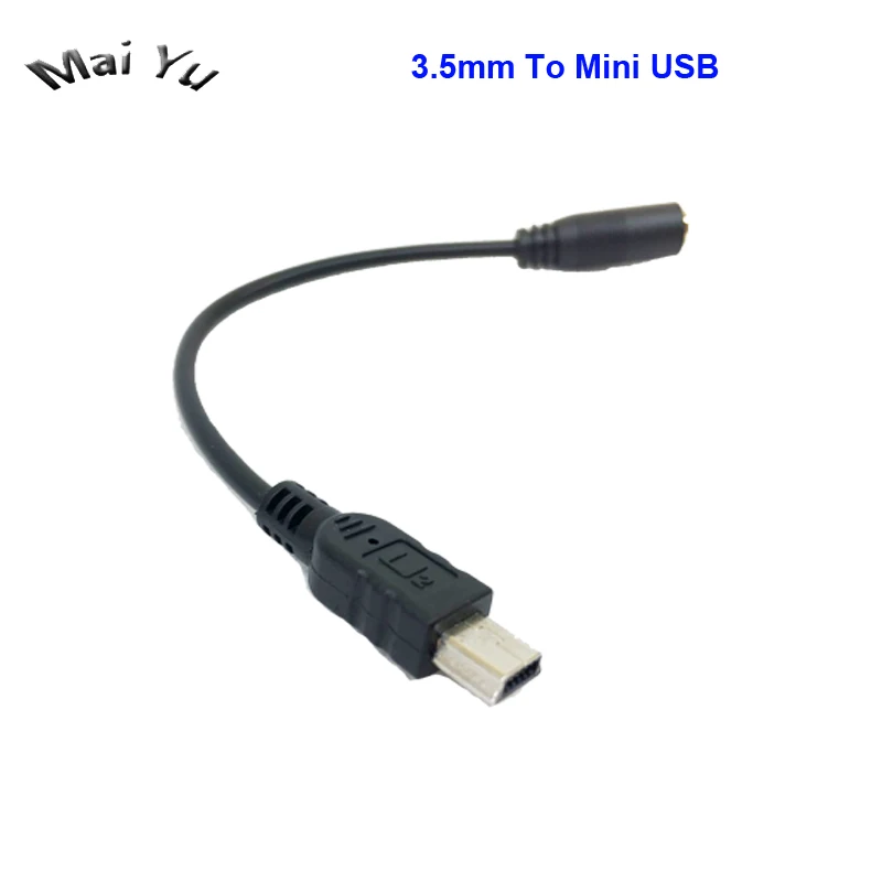 Профессиональный 3 5 мм стерео джек к Мини USB адаптер микрофонный кабель для