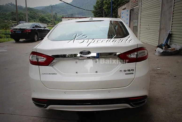 Автомобильный Стайлинг протоктор хромированная Задняя Крышка багажника