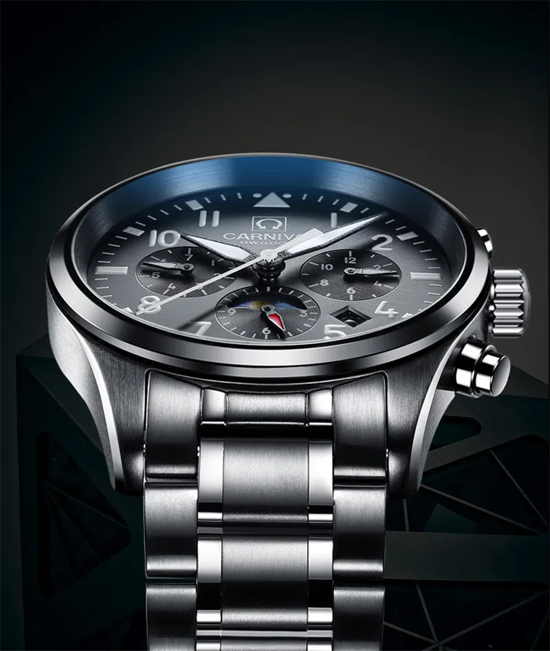 Часы наручные Мужские автоматические механические брендовые Роскошные