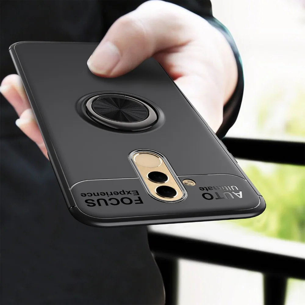 Utoper Case For Huawei P Smart 2019 Honor 8X Ring Cover Mate 20 Lite Pro View 8C Coque |