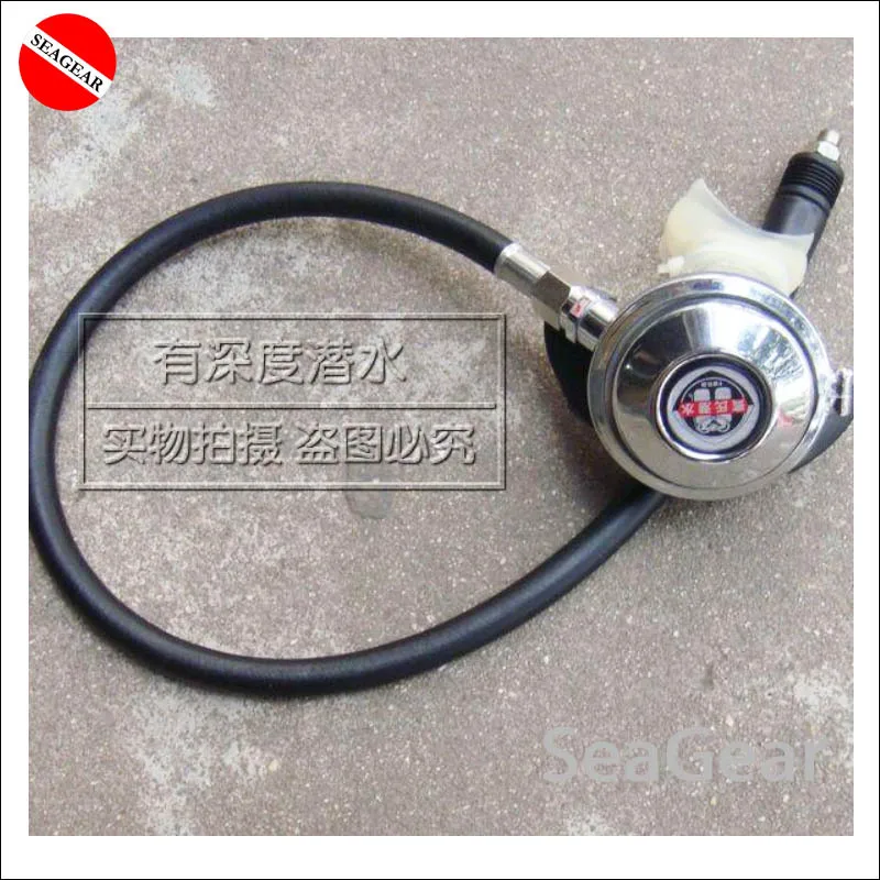 Медь чехол Дайвинг регулятор дыхание легко с силиконовой мундштук и шланг|diving