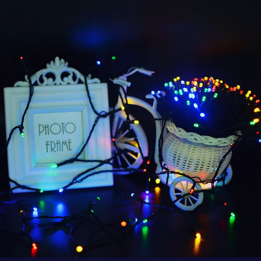 Waterproof Small Cute Bulb Party Atmosphere Solar light String Yard Garden Grass Lawn Tree Bush Fence Decorative Led | Освещение