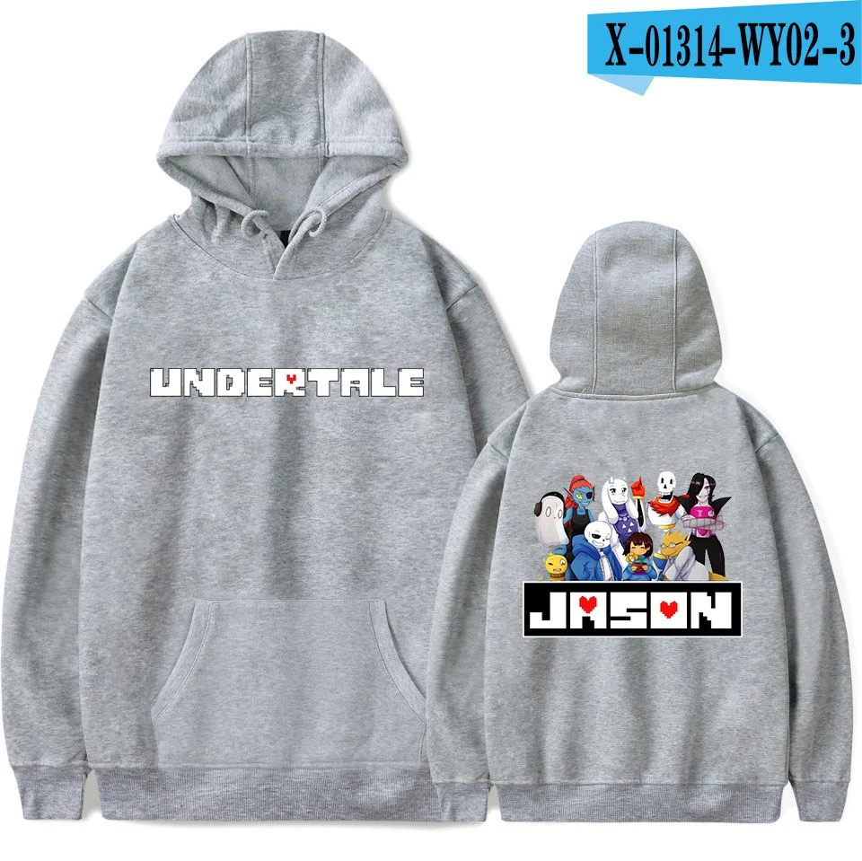 gray Aikooki, Новое поступление, толстовки Undertale, мужские/женские, модные, повседневные, хип-хоп, худи, принт, Undertale, мужские толстовки, пуловеры с капюшоном - Цвет: gray