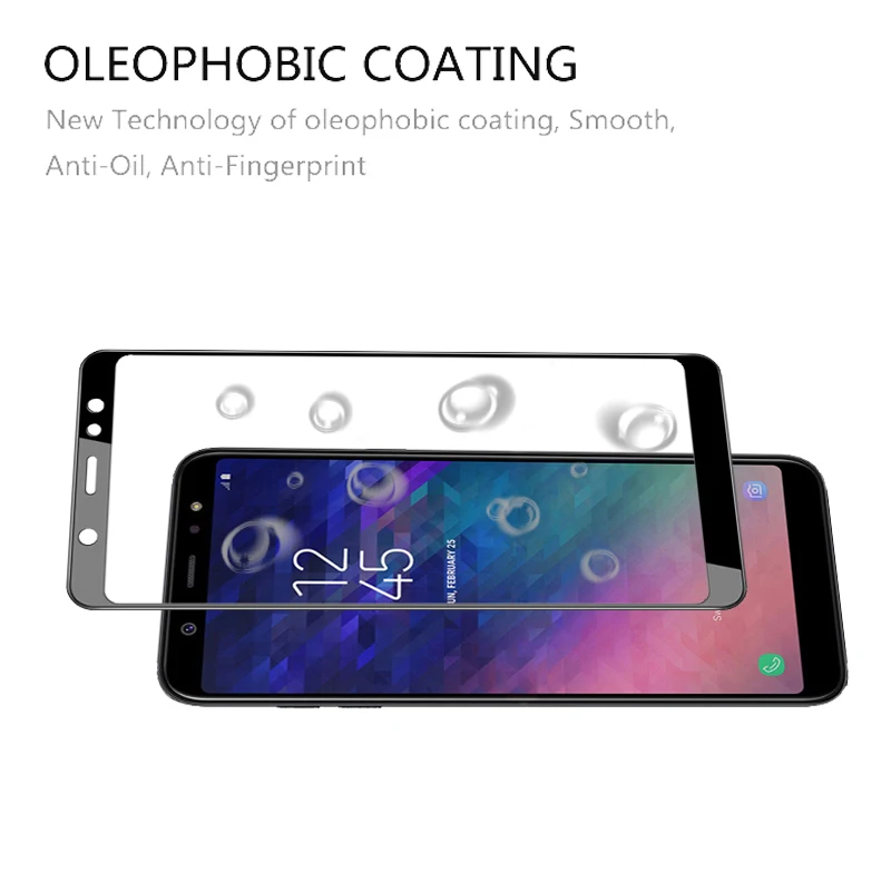 3D защитное стекло на samsung A6 J6 Plus полное покрытие Защитная закаленная пленка для Galaxy A7 J8 A750 Защитное стекло для экрана