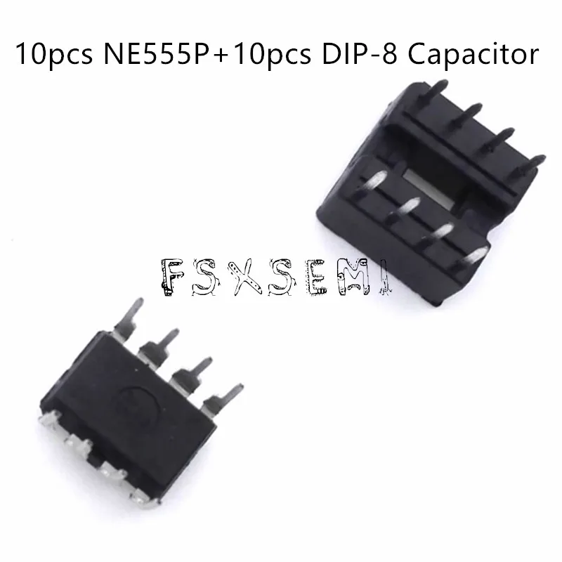 20 шт./лот NE555P DIP 8 разъемов 8pin NE555 адаптер для пайки (10 шт. Ne555 + 10 разъем)|dip 8pin|dip