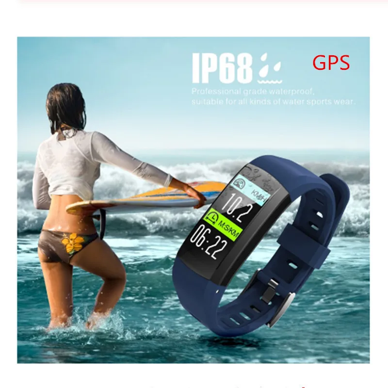 LYKRY S906 Смарт часы GPS браслет водонепроницаемый спортивный монитор сердечного