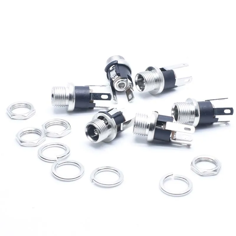 20 шт./лот DC jack Разъем питания 5 2 1 мм металлический 021 Dc021M 005|plug connector|metal connectormetal plug |