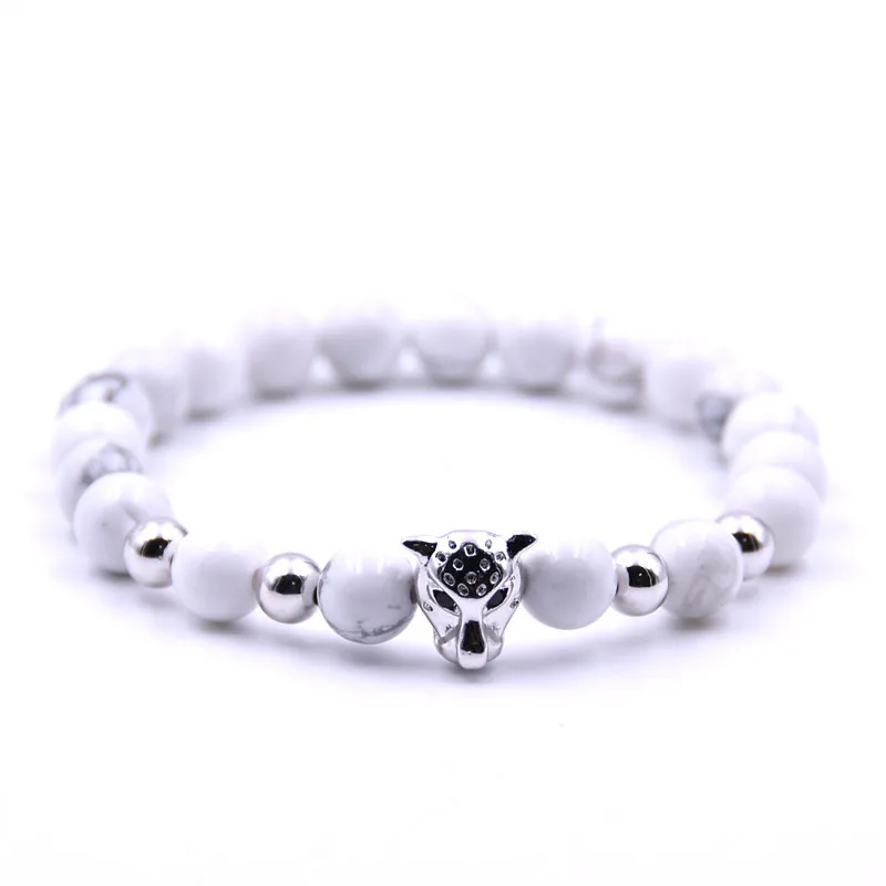 Dropship Gold Leopard Head Tiger Eye Bead Buddha Bracelet For Men Fashion Male Punk Jewelry Bracelets & Bangles | Украшения и