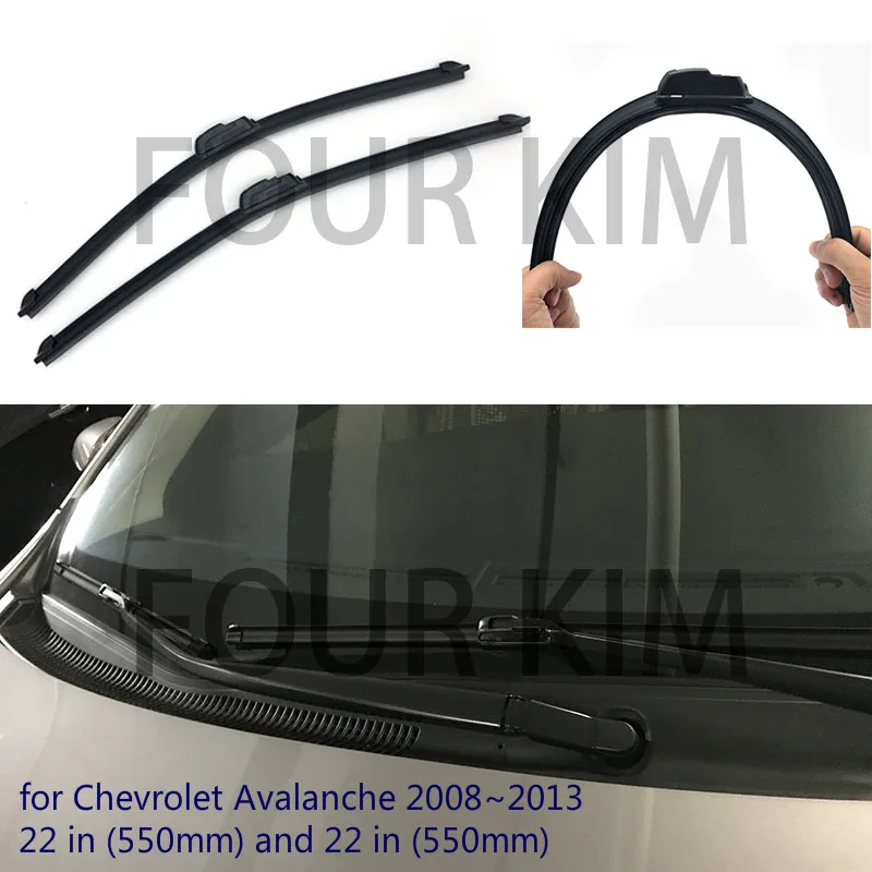 Стеклоочистителя для Chevrolet Avalanche 2008 ~ 2013 22 ''+ 22&quot U/J крюк лобовое стекло