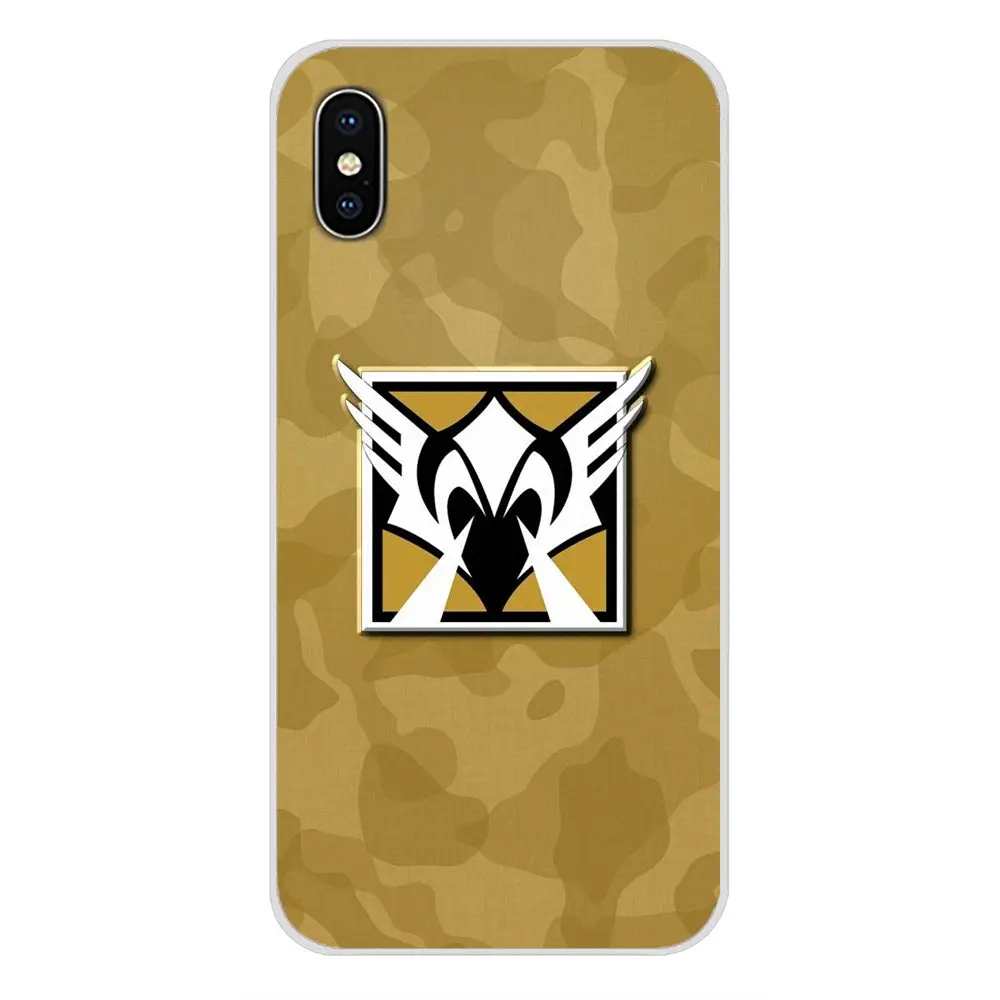 Игровой Радужный Six siege Valkyrie логотип для Huawei P Smart Mate Honor 7A 7C 8C 8х9 P10 P20 Lite Pro Plus