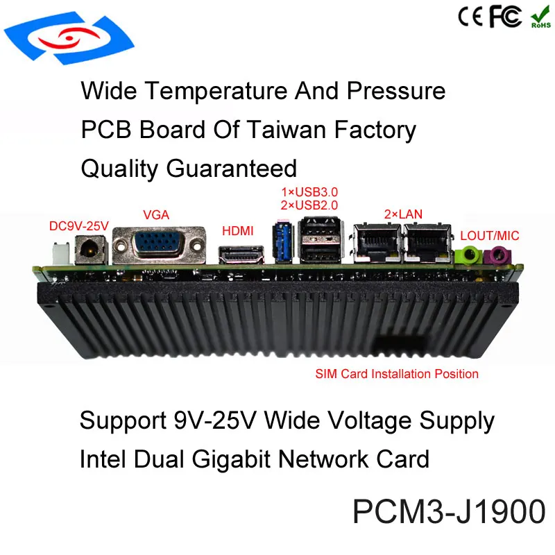 

New Customize Intel J1900 Bay trail SOC Chipset 4 COM Ports Industrial Motherboard Mini ITX Mainboard With Touch Function