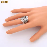 vintage geometric ancient color ring for women men retro punk adjustable ring unisex accessories simple fashion jewelry 2019