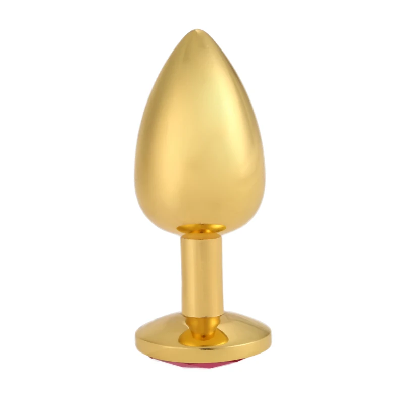 YUELV S+M+L 3PCS/Set Gold Metal Anal Toys Butt Plug Plated Anus Insert Stopper Stainless Steel Diamond Adult Sex | Красота и здоровье
