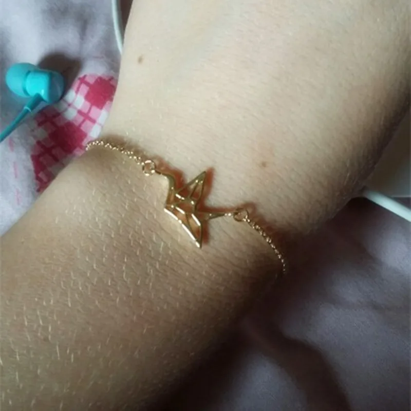 Модный браслет с оригами для ручной работы маленький птицами изящный женщин и