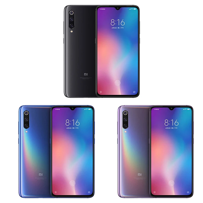 Мобильный телефон с глобальной ПЗУ Xiaomi mi 9 8 Гб 256 ГБ Snapdragon 855 6 39 дюйма 2340x1080 FHD 48 Мп +