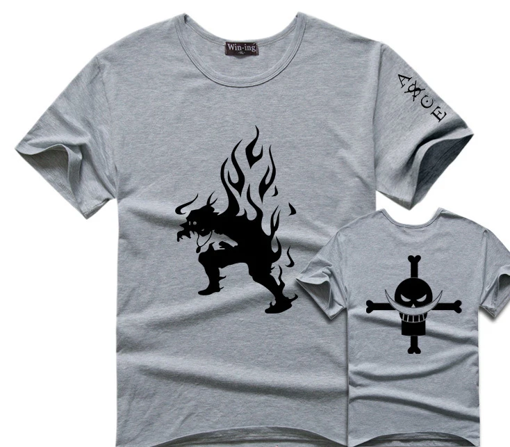 Одна деталь хлопковая Футболка Луффи Аниме футболка с короткими рукавами для