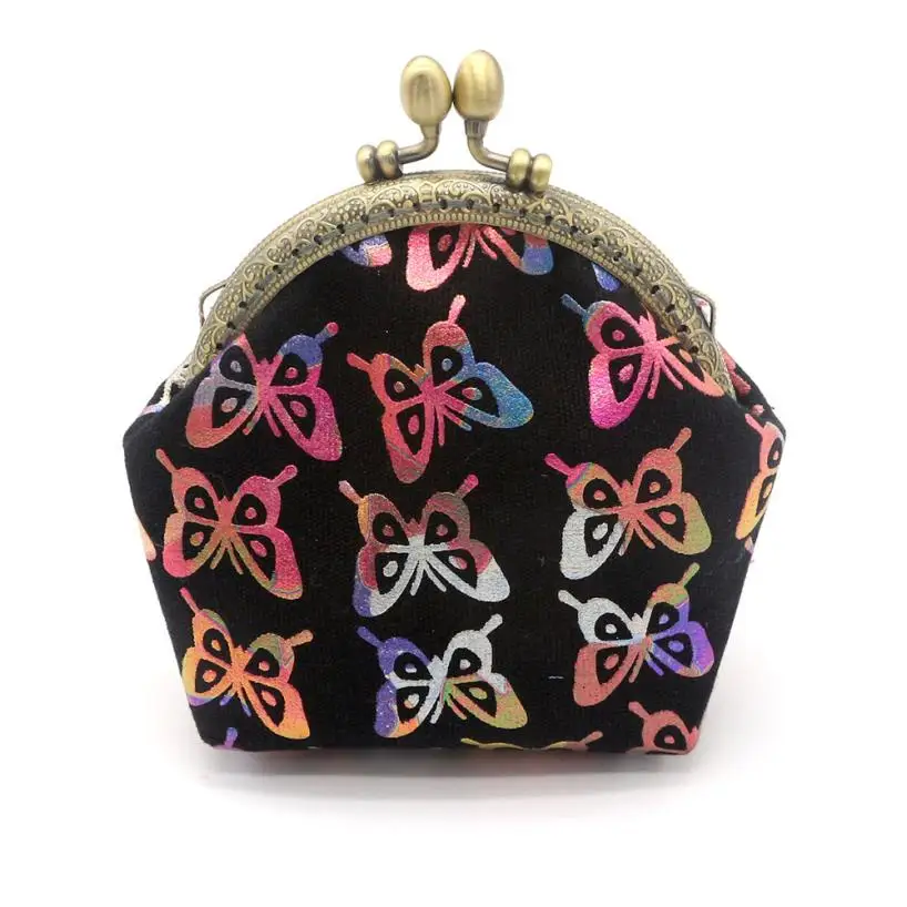 Новинка 2020 модные женские кошельки Ретро стиль маленький кошелек с бабочкой на