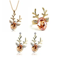 austrian crystal the lucky deer ladies jewelry fashion jewellery sets for ireland christmas gifts