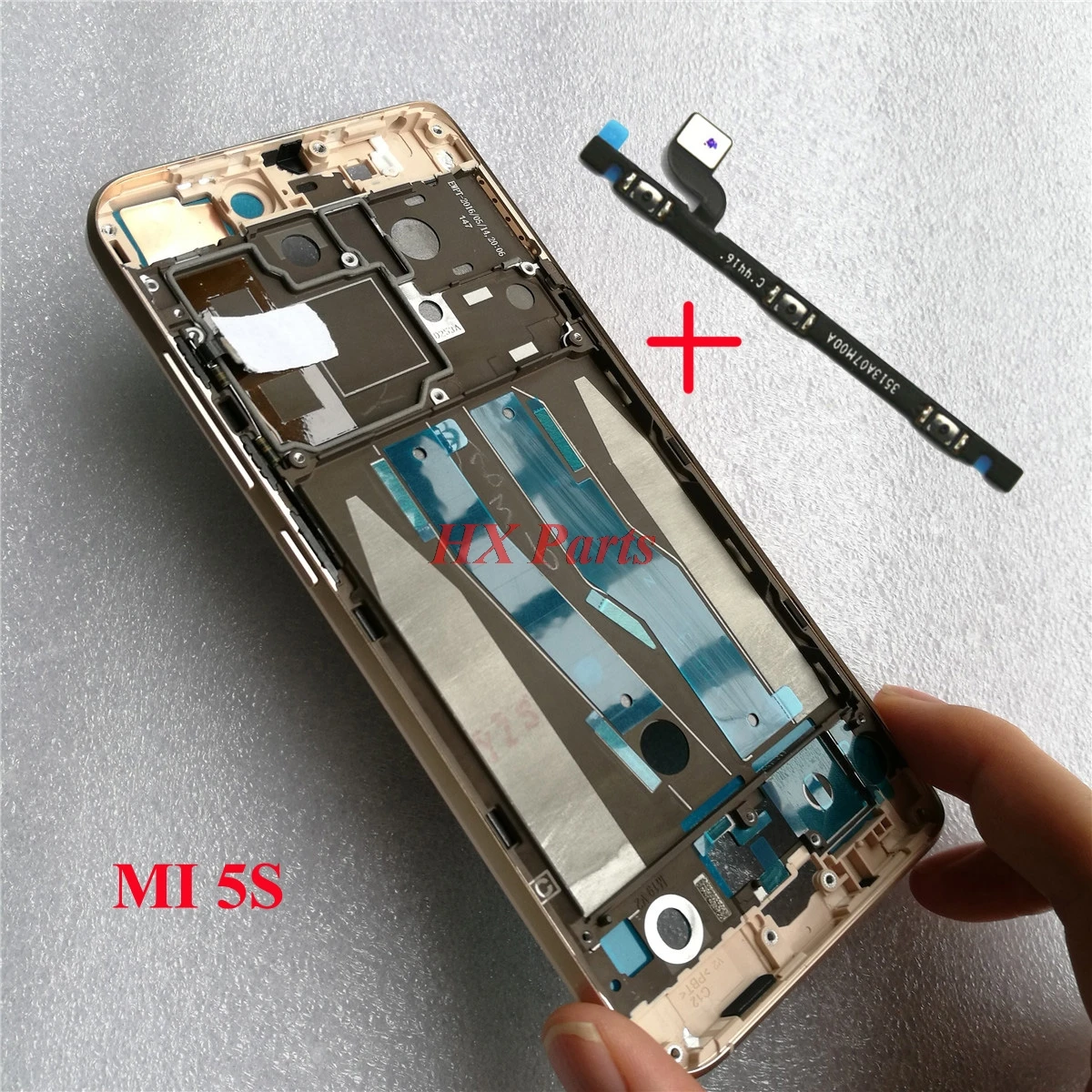 10x для Xiaomi mi5S m5S mi 5S передняя рамка/Крышка корпуса средней рамы + гибкий кабель