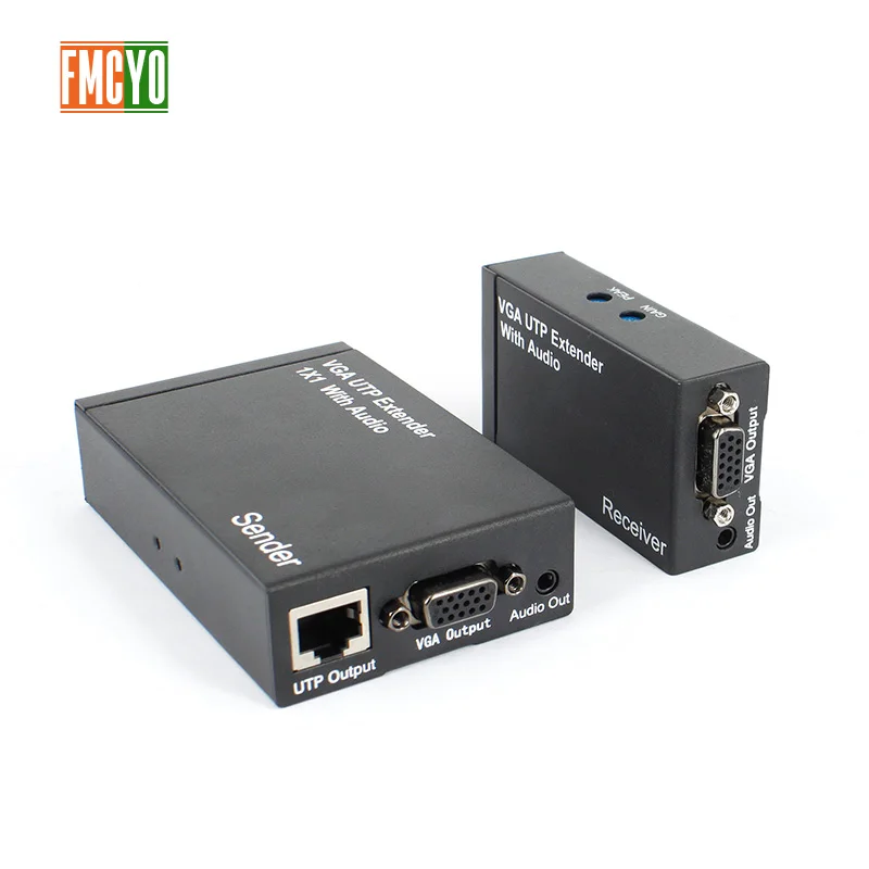 Vgaудлинитель по IP/TCP UTP/STP CAT5e/6 Rj45 LAN Поддержка сети 1080p 300m расширение как VGA сплиттер