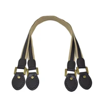 2pcs leather bag handles leather fabric shoulder bag strap handbag belt durable handle for girls handbag accessories 60cm coffee