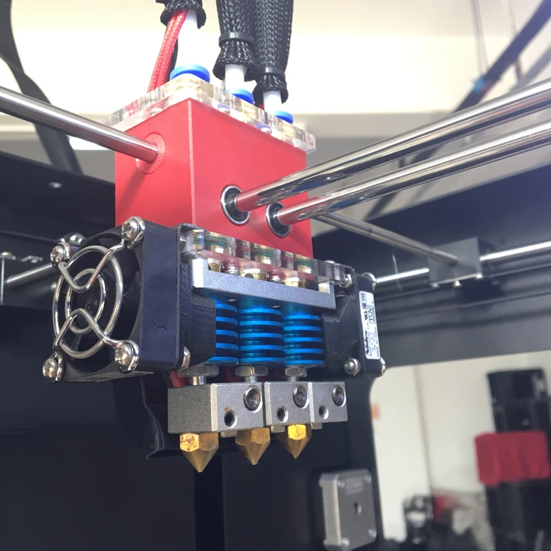3D принтер Creatbot DX03 300*250*300 мм тройной экструдер/сопла с подогревом кровати 3 кг PLA