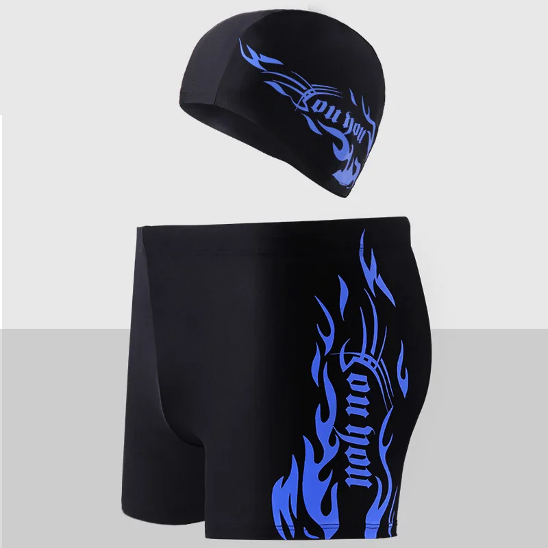 2018 комплект из 2 предметов мужские плавки для купания Мужская шапочка плавания