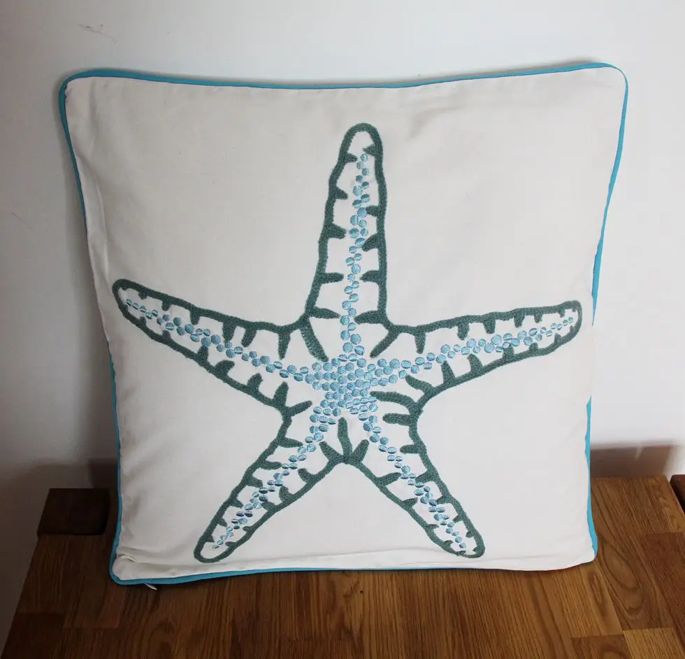 Декоративная наволочка с вышивкой для кресла дивана креативная Подушка