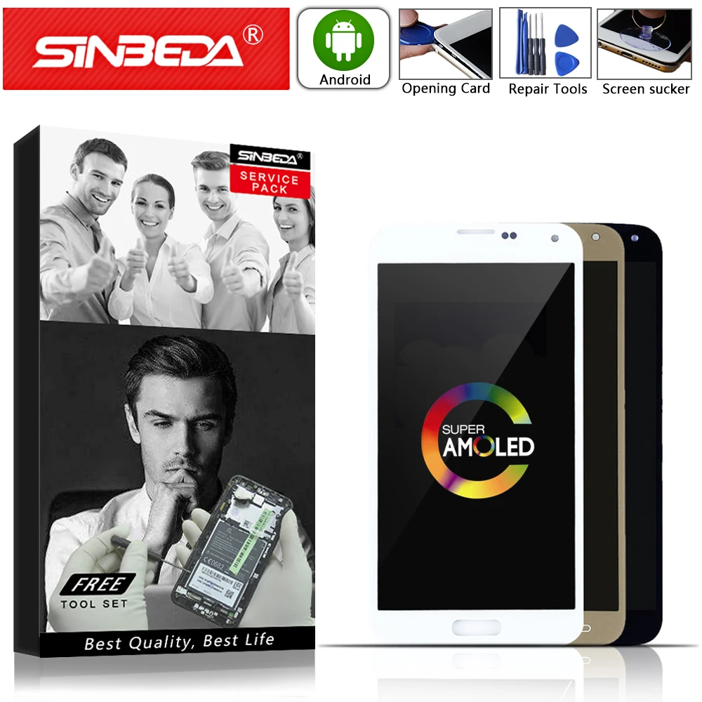 Супер AMOLED для SAMSUNG Galaxy S5 NEO LCD сенсорный экран дигитайзер Замена Neo дисплей SM G903M G903F