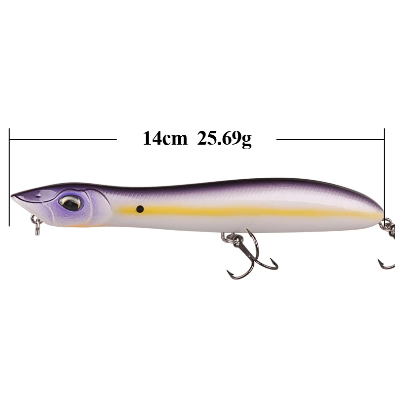 Смарт-140mm25.69g Topwater приманка-карандаш жесткая рыболовная приманка высокочастотный