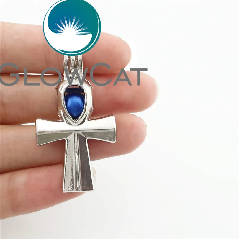 GLOWCAT 20x KK677 древний гигипетский Анкх Символ Креста бусины клетка диффузор