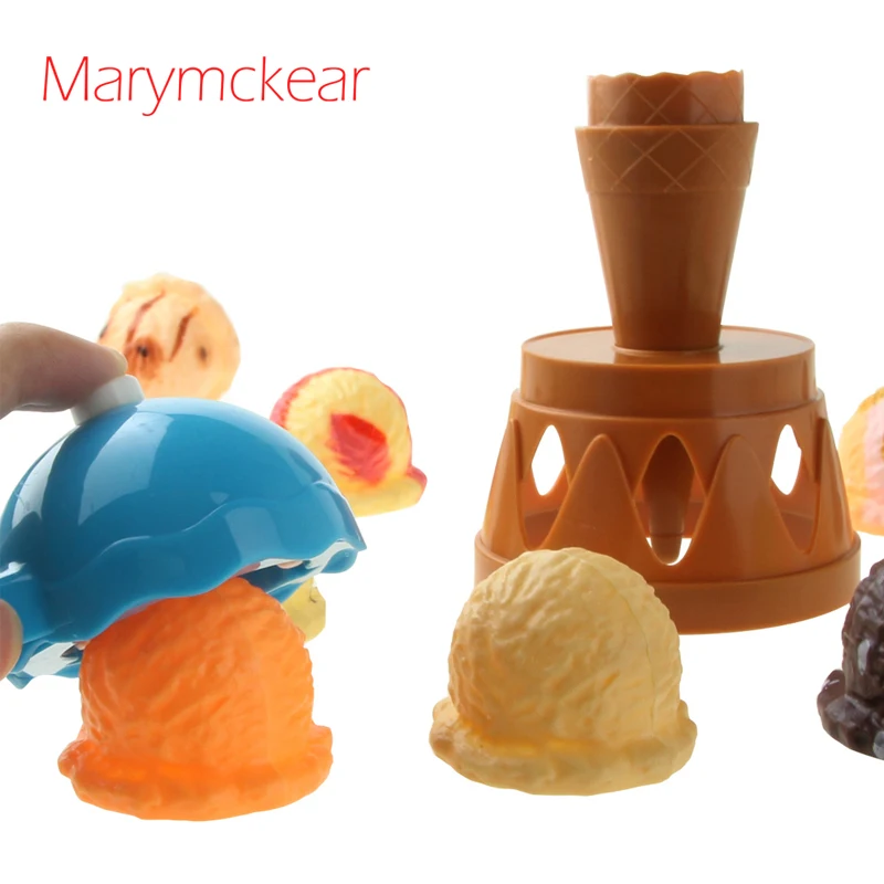 Разноцветная игрушка для мороженого забавная еды Дженга ролевая игра детей дома