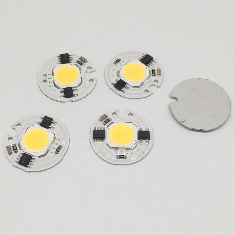 10 шт. COB светодиодный светильник чип 3 Вт 5 7 9 Лампа 220V IP65 Smart IC драйвер