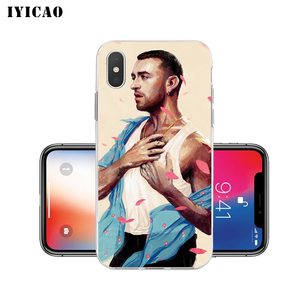 IYICAO Sam Smith Мягкий силиконовый чехол для телефона iPhone X XR XS MAX 6 6s 7 8 Plus 5 5S SE TPU |