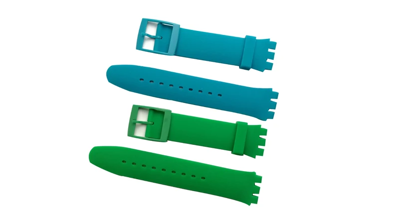 Silicone strap men's watch accessories for SWATCH17 mm 19 mm rubber strap women's sports waterproof watch band