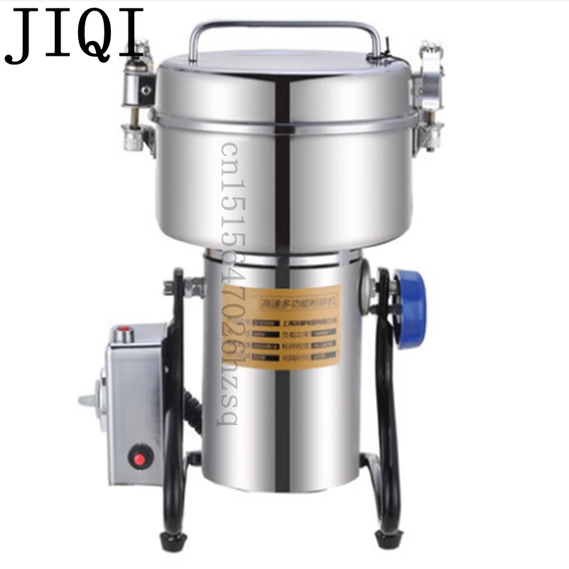 

JIQI 500g stainless steel grinder herbs Household grain mill small powder machine ultrafine grinding machine