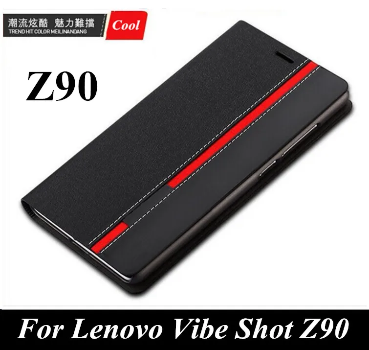 Luxury Wallet Bag Stand Mixed Colors Flip PU Leather Case For Lenovo Vibe Shot Z90 5.0&quot Phone Cover with Card Slots Capa Fundas |